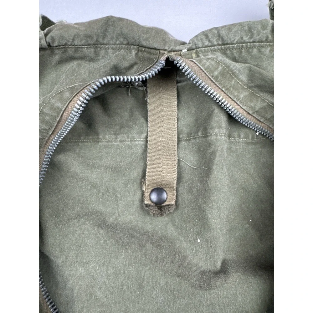Vintage US Military Mae West Life Preserver Carry Bag 1950s 1960s Olive Drab USA